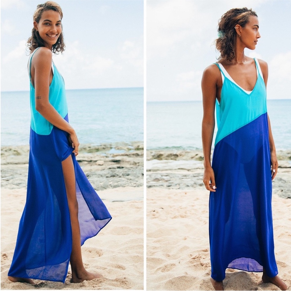NWOT  Lulus Seaside Retreat Maxi Swim  Coverup XS